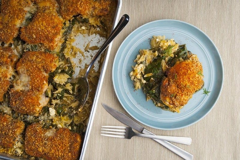 Lemon Dill Orzo with Paprika-Crusted Chicken – Savory Spice