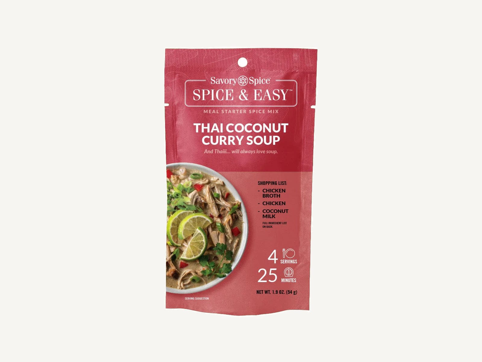 Thai Coconut Curry Soup (Tom Kha Gai Mix) – Savory Spice
