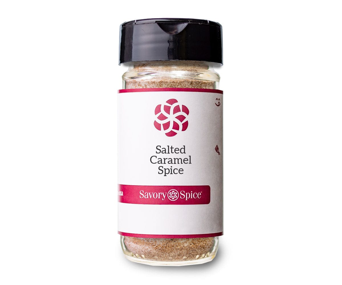 Jar of Salted Caramel Spice on white