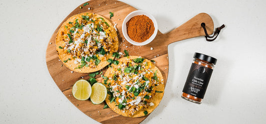 Peruvian Street Corn Chicken Tostadas