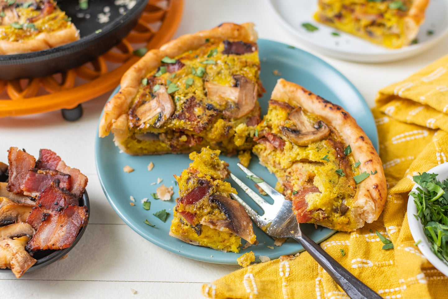 Bacon & Mushroom Quiche