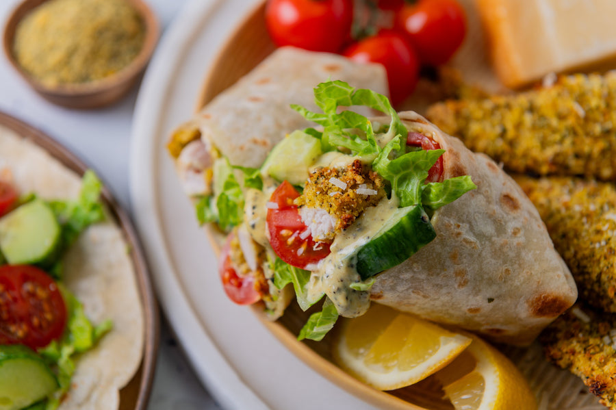 Creamy Chicken Caesar Wrap