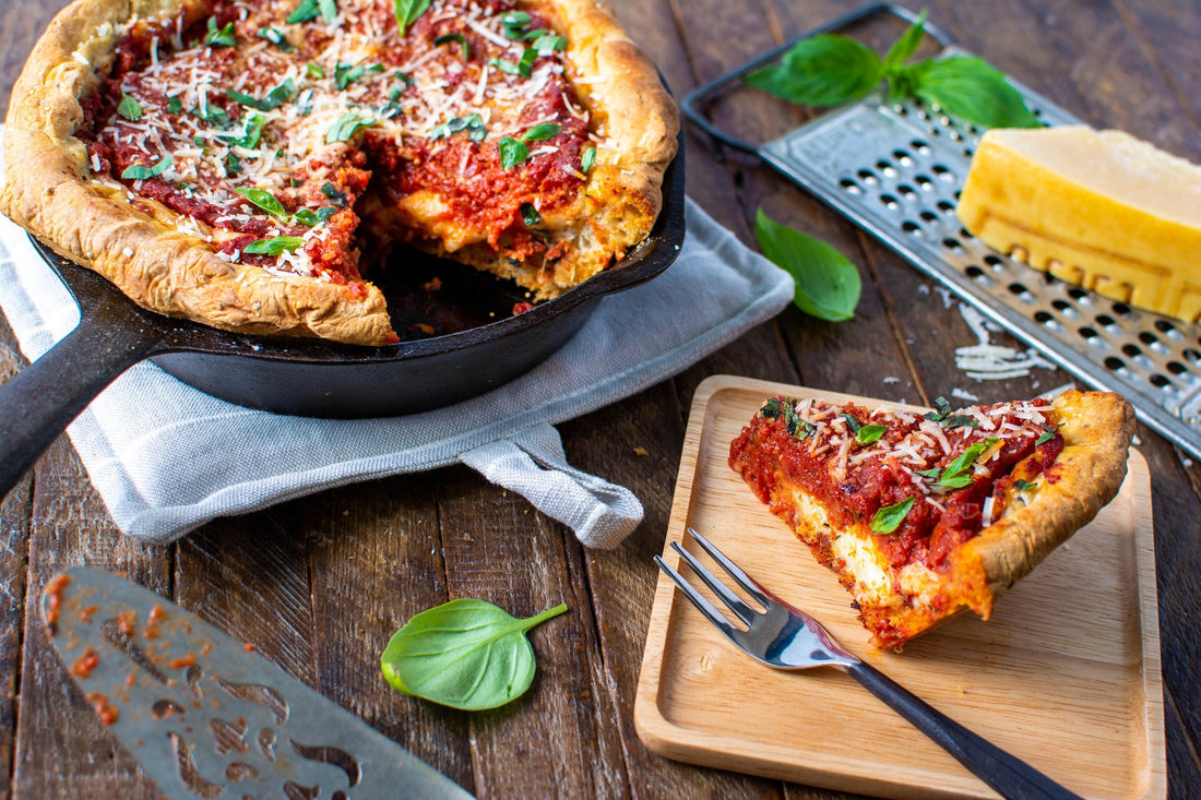Chicago-Style Deep Dish Pizza