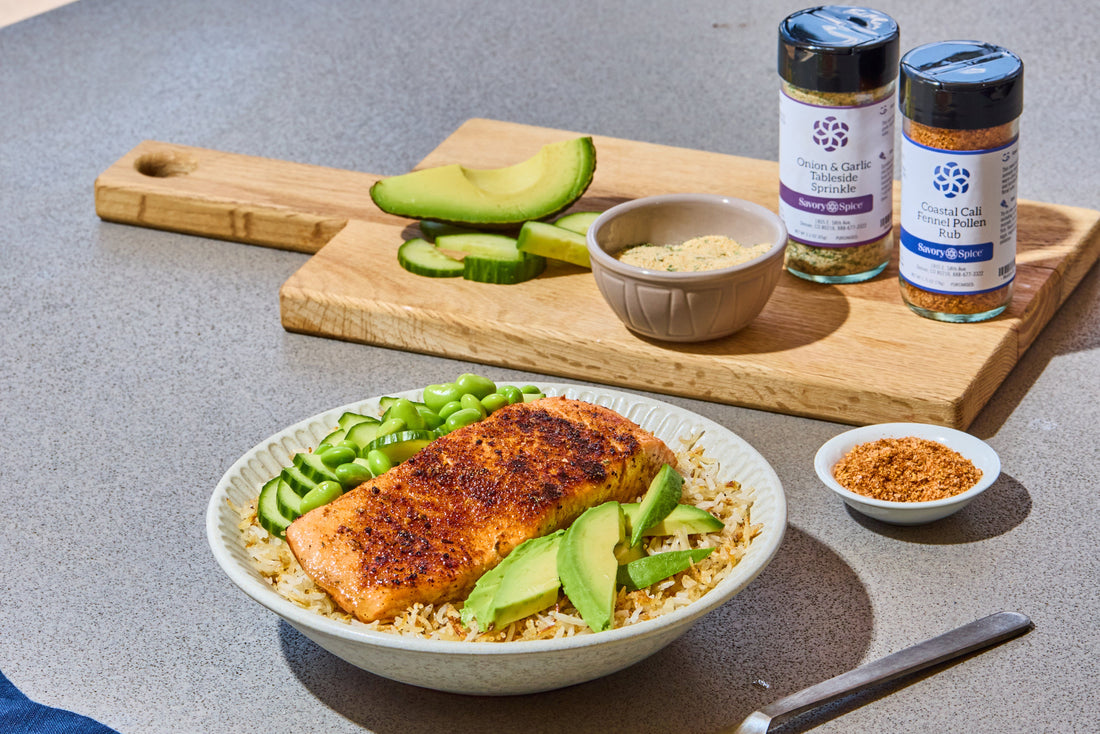 Crispy Rice Salmon Bowls
