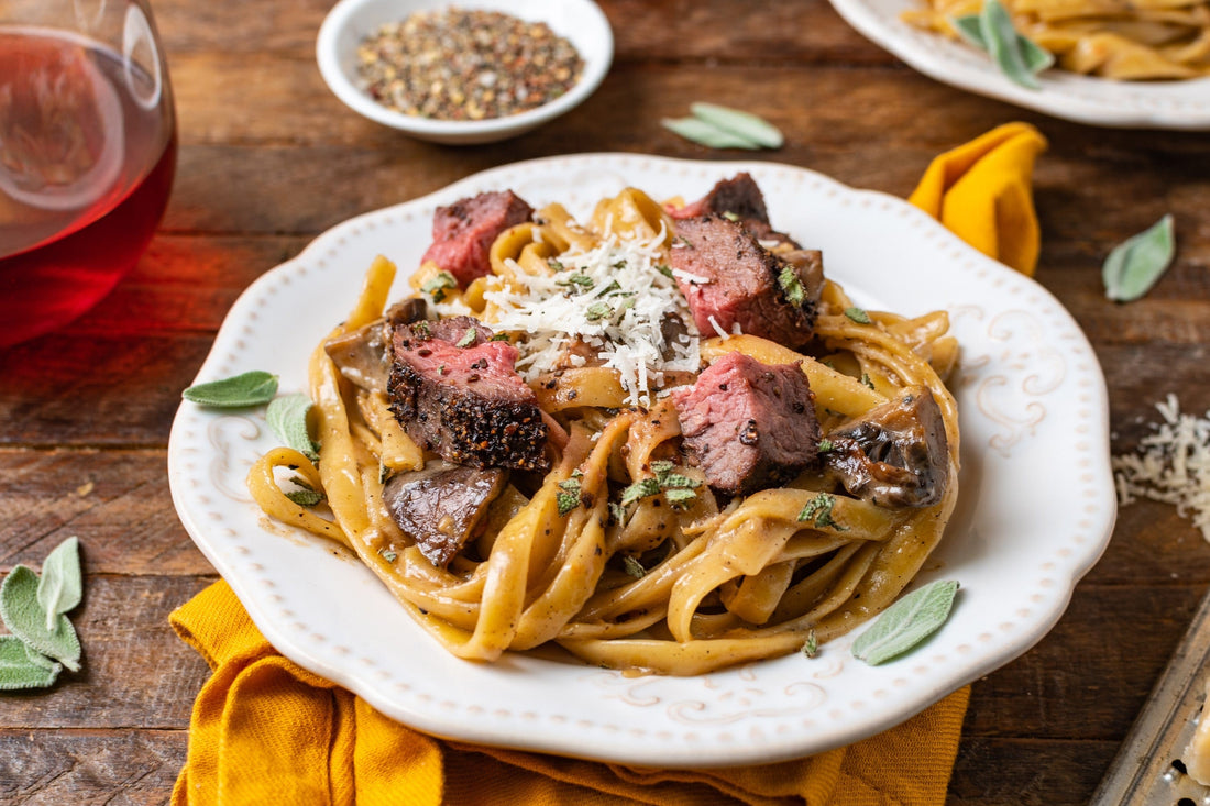 Brown Butter Steak Fettuccine