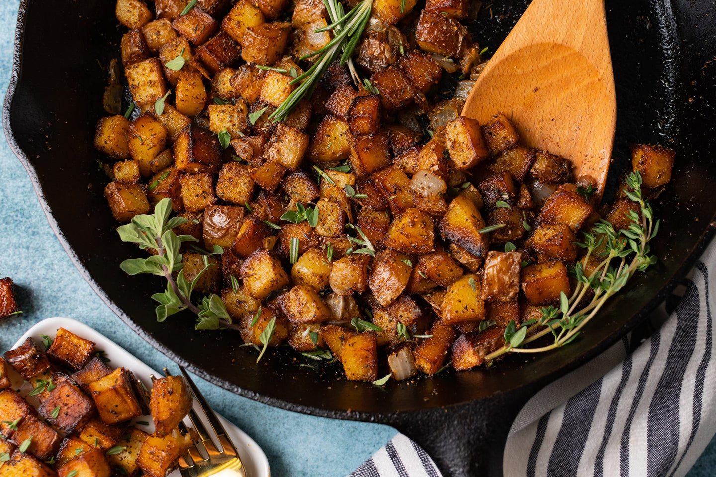 Flat Iron Skillet Potatoes