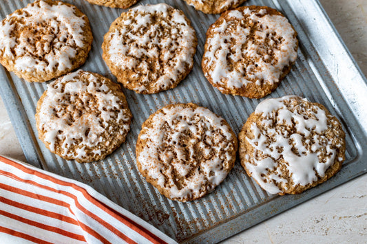 Iced Spiced Oatmeal Cookies