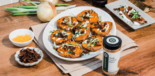 Loaded Cowboy Butter Sweet Potato Bites