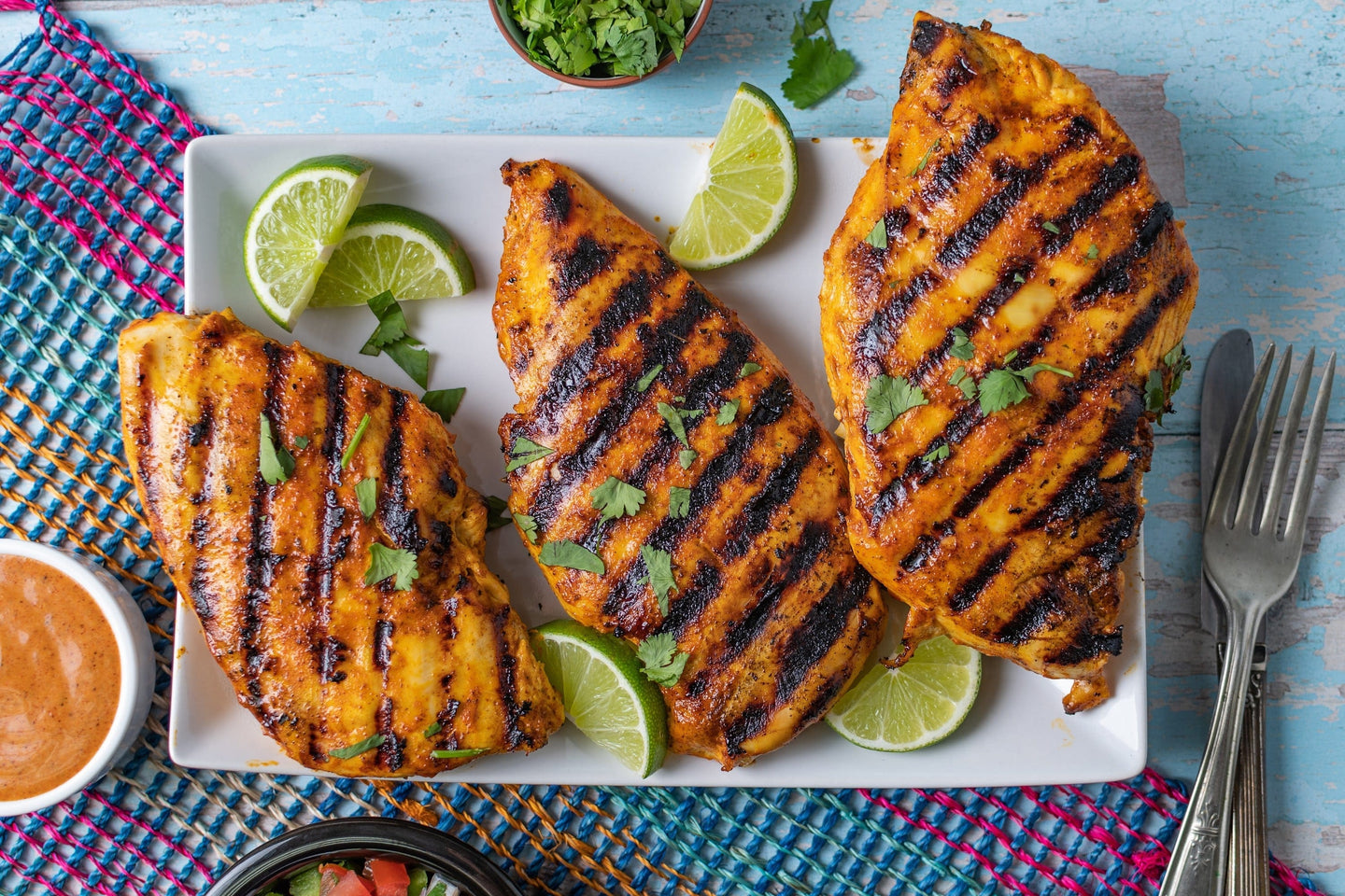 Mexican Street Corn-Grilled Chicken
