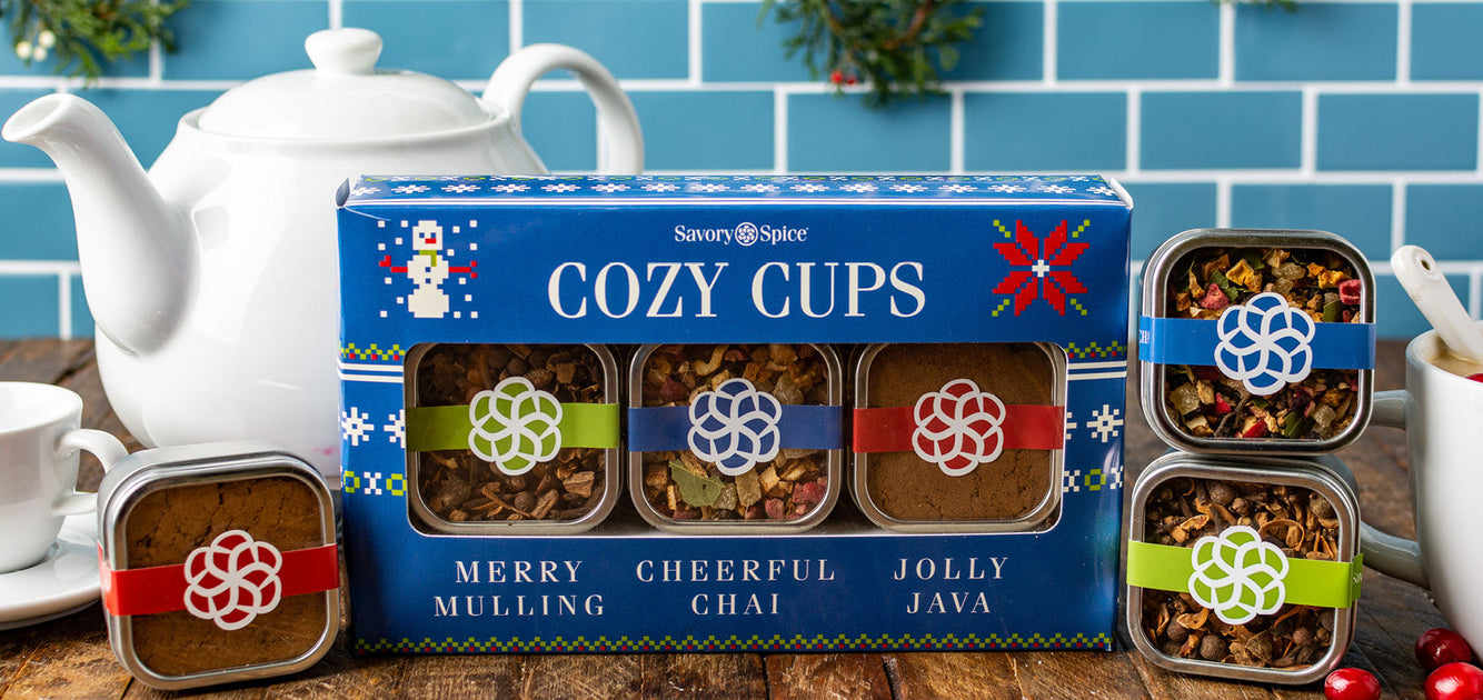 Unboxing Cozy Cups Drink Tins — Savory Spice