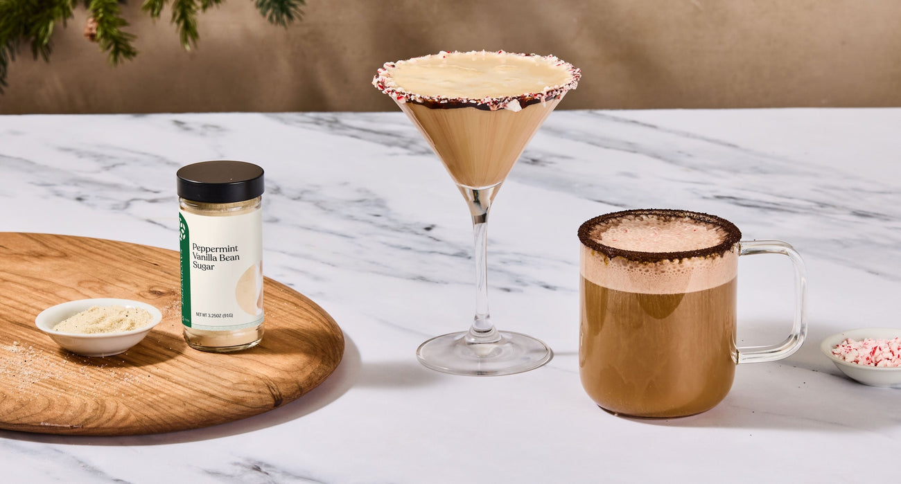 Peppermint Chocolate Holiday Martini