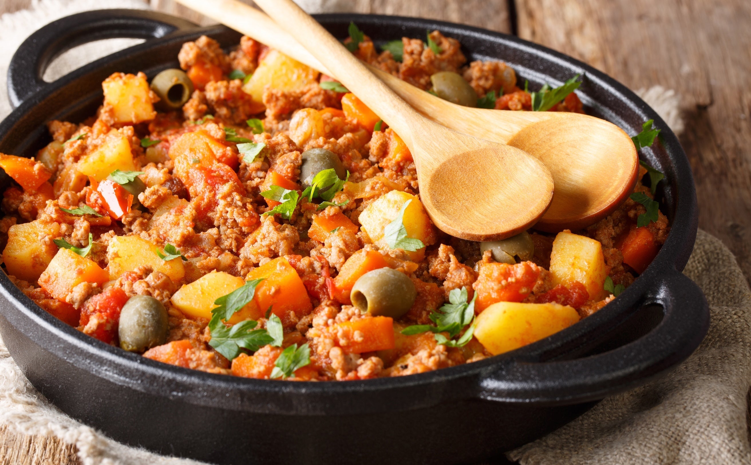 Cuban Island Spiced Beef Picadillo with Herb Mojo Sauce – Savory Spice