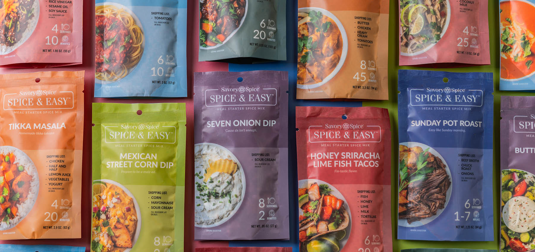 Assortment of Spice 'n Easy Meal Starter Spice Mixes