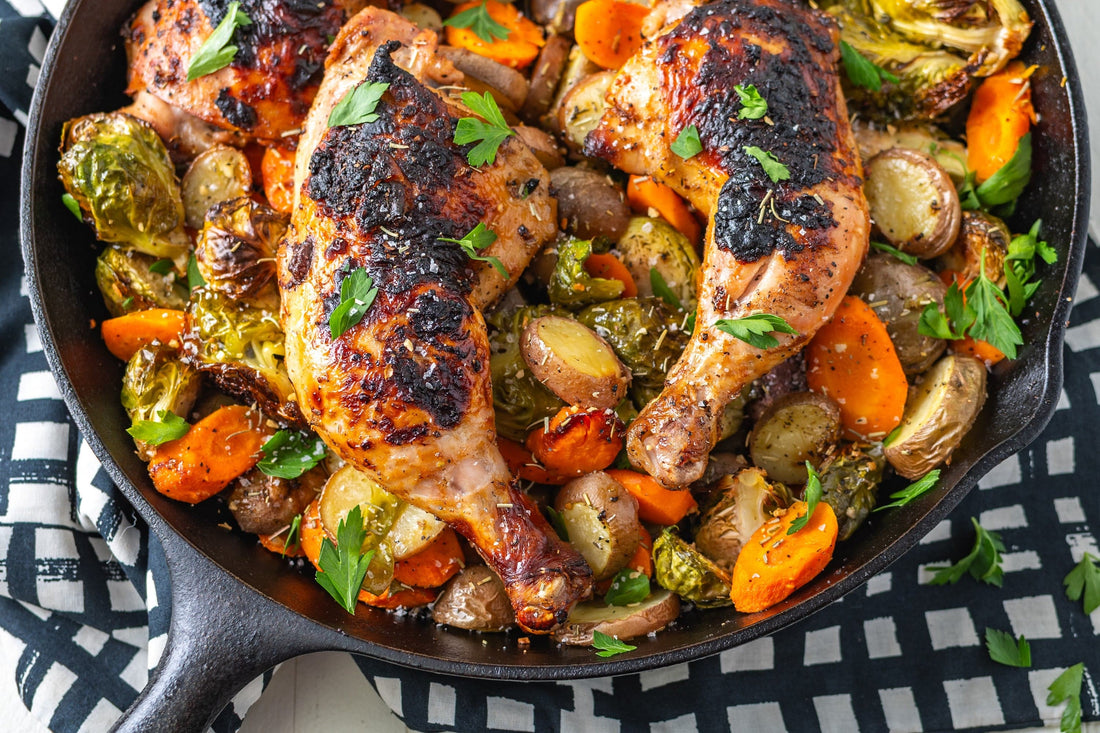 Skillet-Roasted Chicken & Veggies