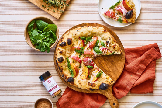 Summer Peach Neapolitan Pizza