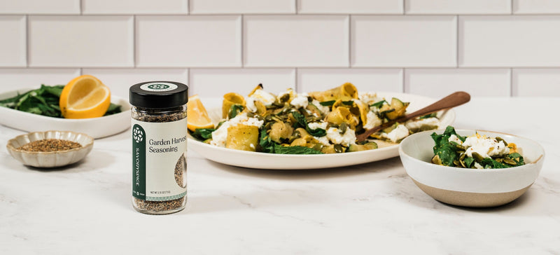 Garden Harvest Grilled Summer Squash with Burrata