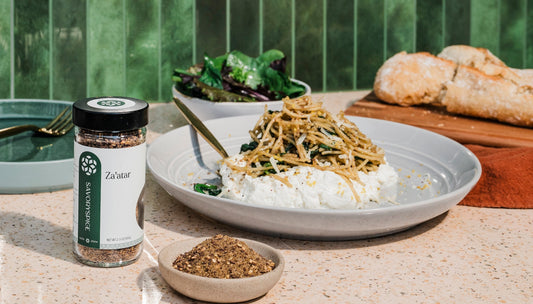 Za'atar Spinach Pasta with Lemon Ricotta
