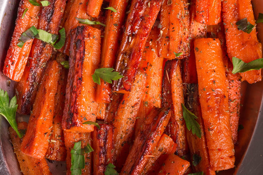 Za’atar Roasted Carrots with Lemon-Honey Drizzle