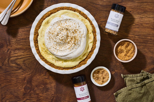 Banana Cream Pie with Salted Bourbon Whipped Cream