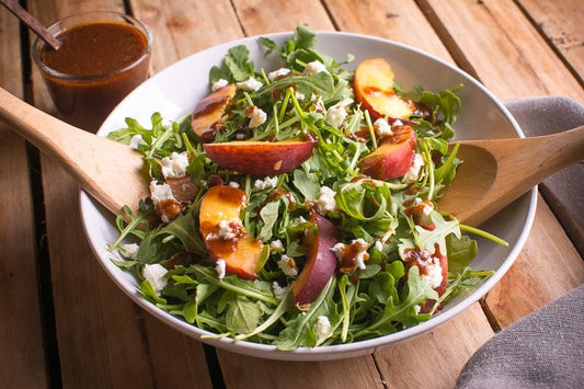 BBQ Arugula & Peach Salad