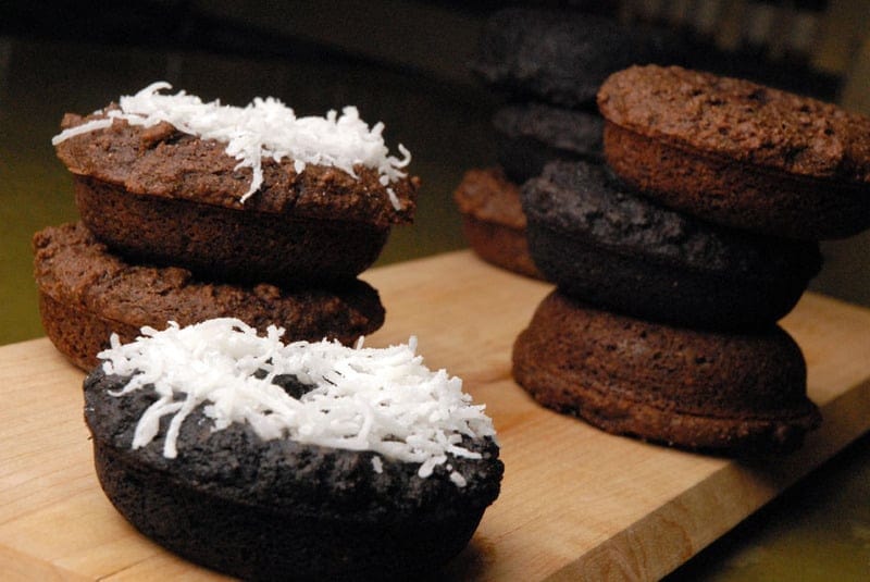 Black Garlic Chocolate Donuts