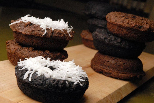 Black Garlic Chocolate Donuts