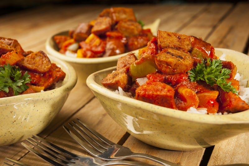Black River Creole Sauce with Sausage & Rice