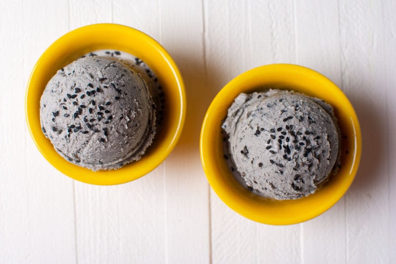 Black Sesame Coconut Ice Cream