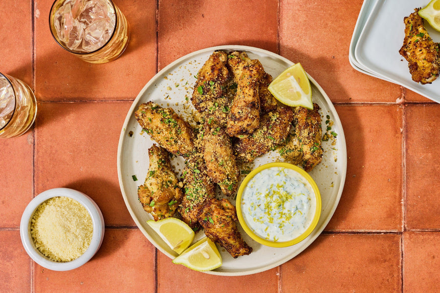 Black Truffle Parmesan Chicken Wings