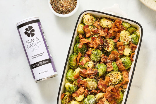 Maple-Glazed Brussels Sprouts with Bacon & Walnut Oil
