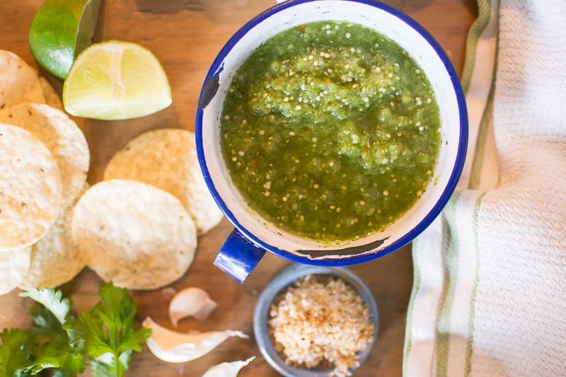 Black Garlic Salted Salsa Verde