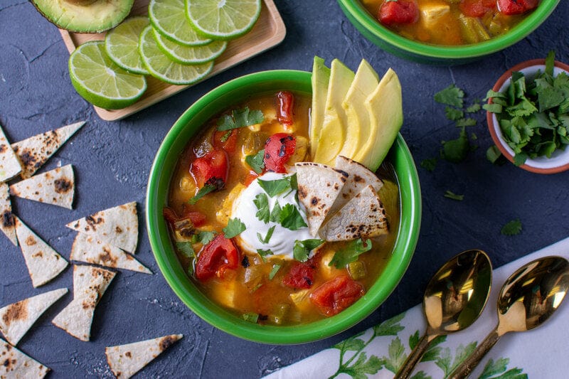 Chicken Avocado Tortilla Soup