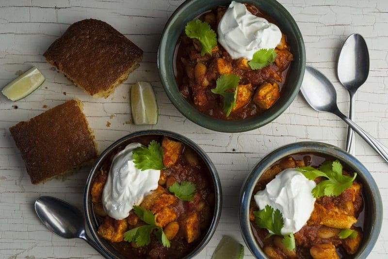 Chicken Fajita and White Bean Chili