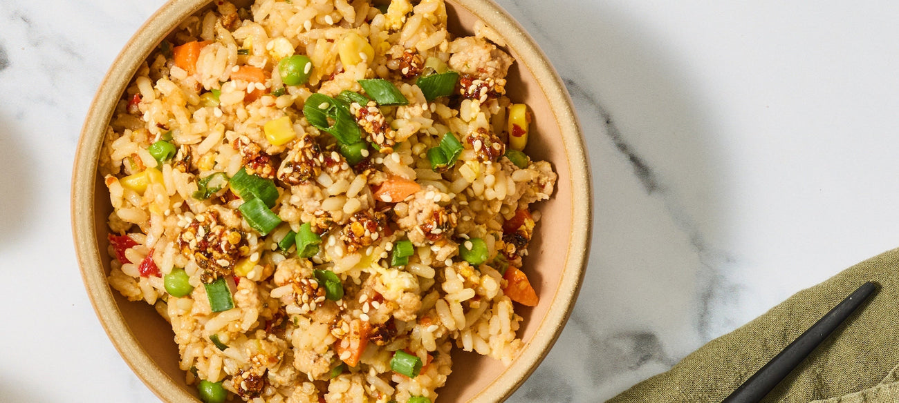Garlic Chile Crunch Pork Fried Rice