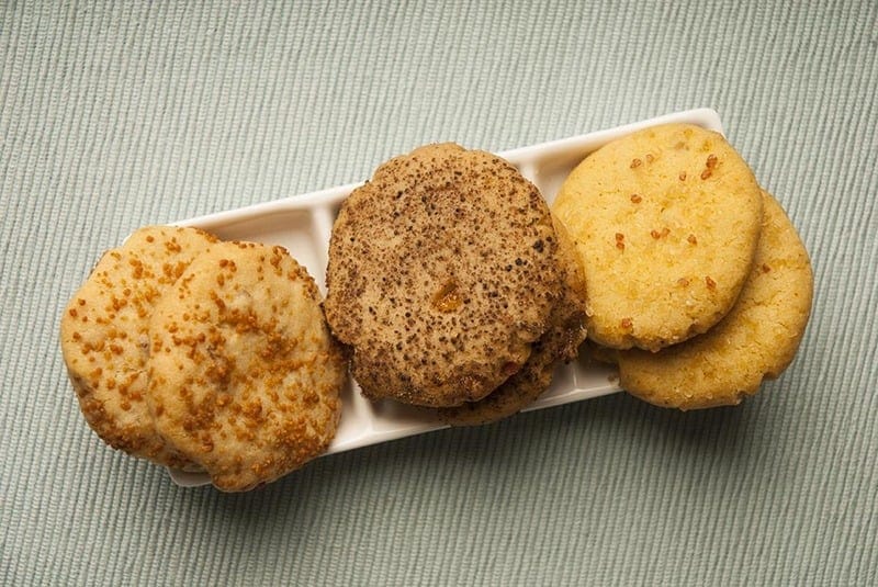 Crystallized Ginger or Candied Citrus Shortbread Cookies