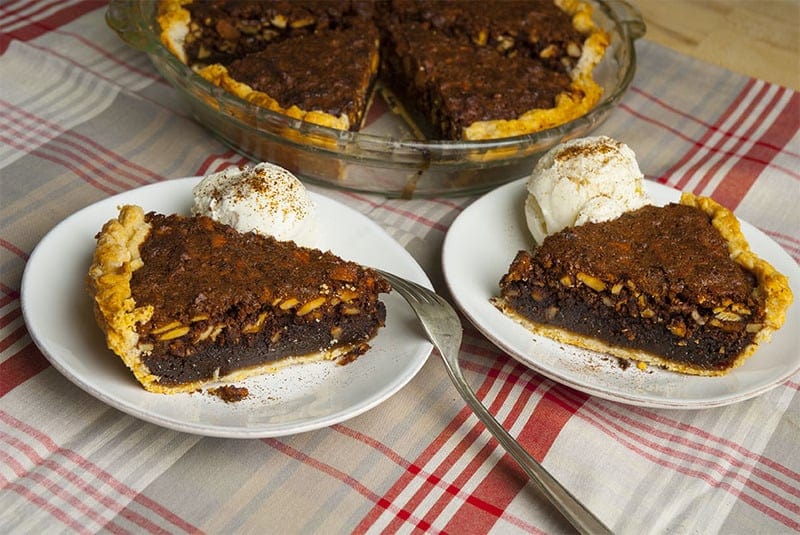 Espresso Brownie Pie