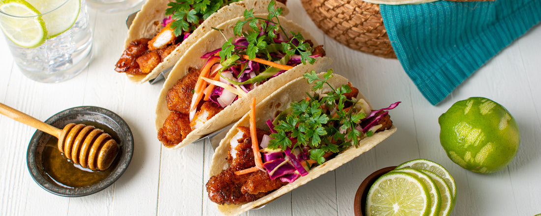 Behind the Seasoning: Honey Sriracha Lime Fish Taco