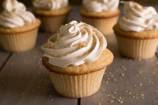 Maple Cupcakes with Smoked Sugar Frosting