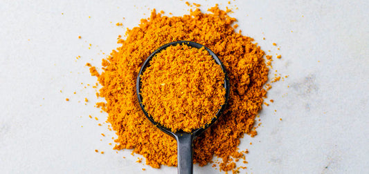 Spoon with curry powder