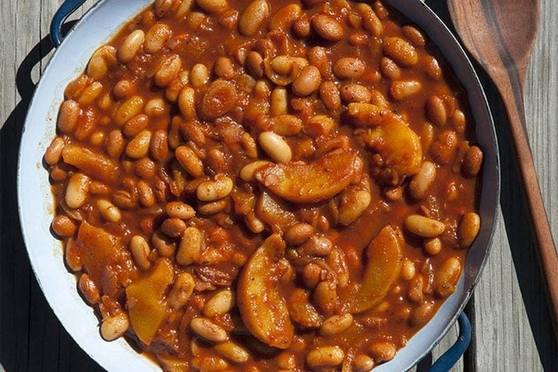Peachy BBQ Beans