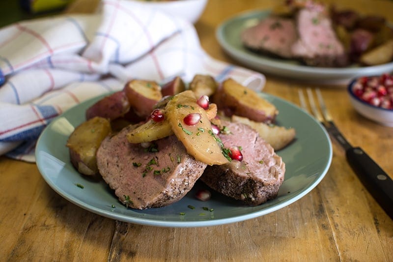 Pork Tenderloin with Apple and Onion Pan Sauce