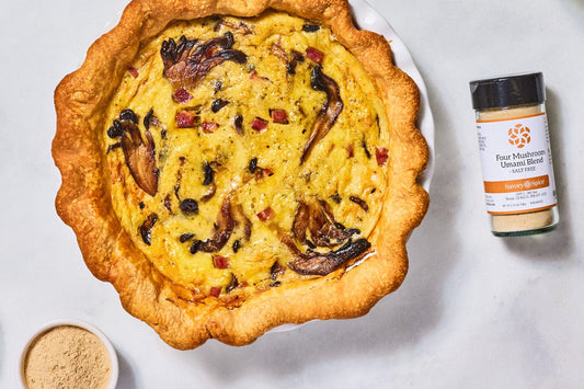 Umami Ham & Mushroom Quiche