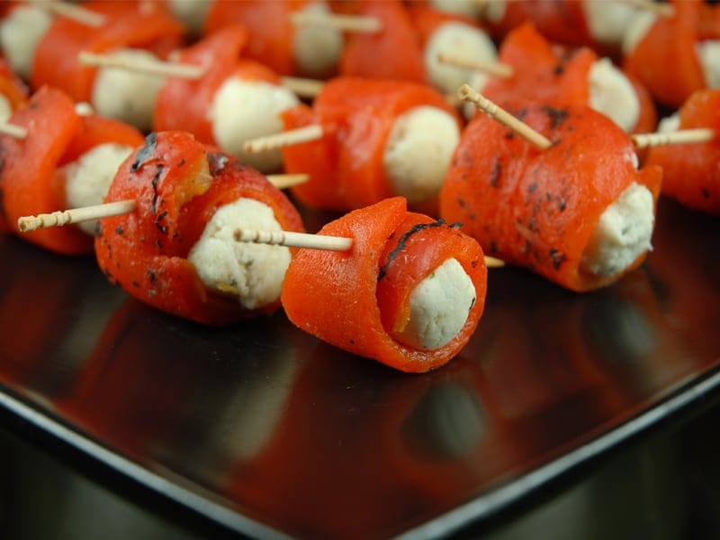 Roasted Red Pepper-Wrapped Cheese Rolls Recipe – Savory Spice