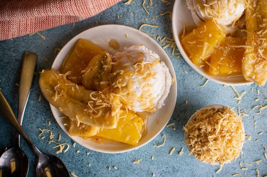 Saffron Salted Bananas Foster