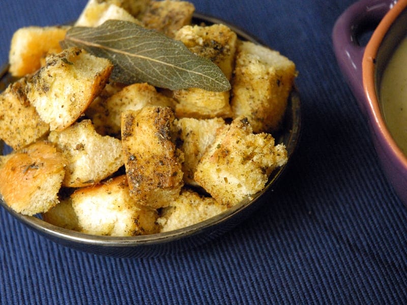 Sage and Savory Croutons