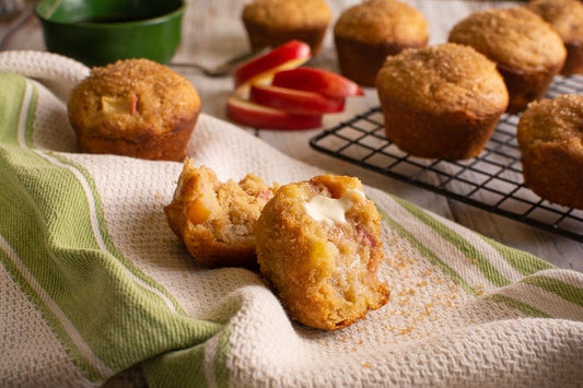 Smoked Sugar and Apple Muffins