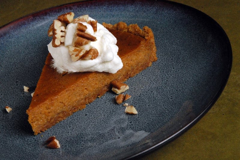 Spiced Pumpkin Tart with Orange-Graham Crust