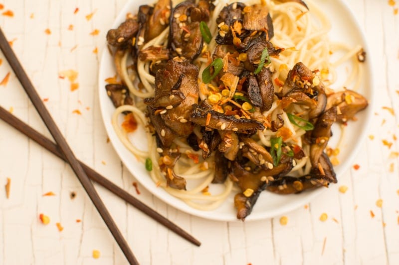 Stir-Fried Chile Mushrooms