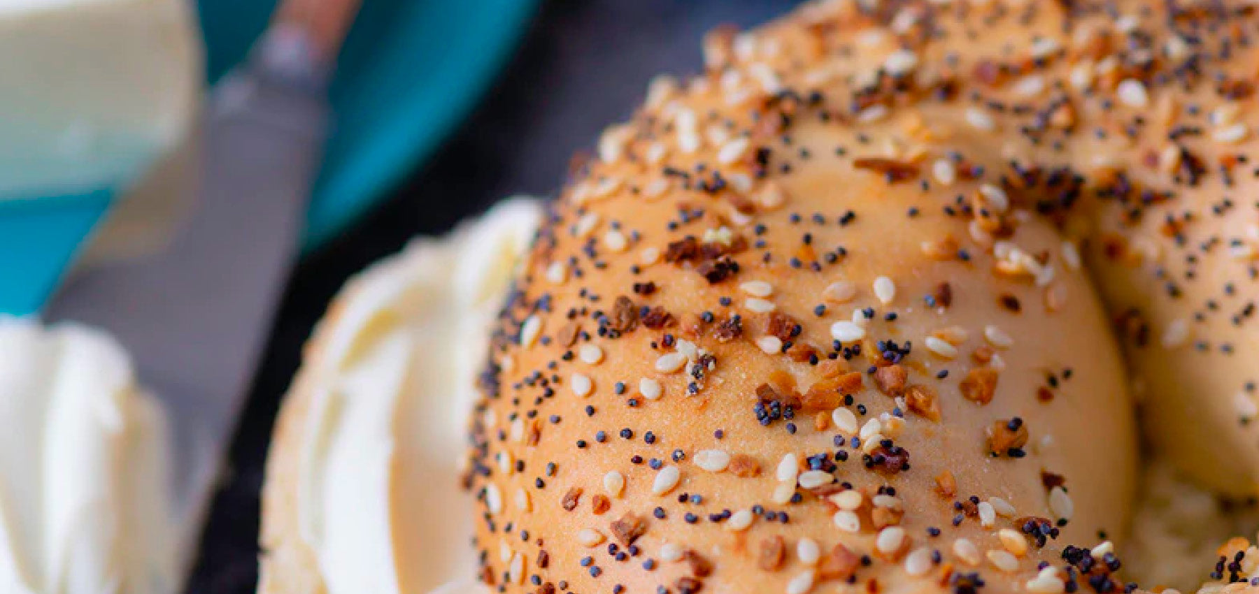 Close up on Everything Bagel