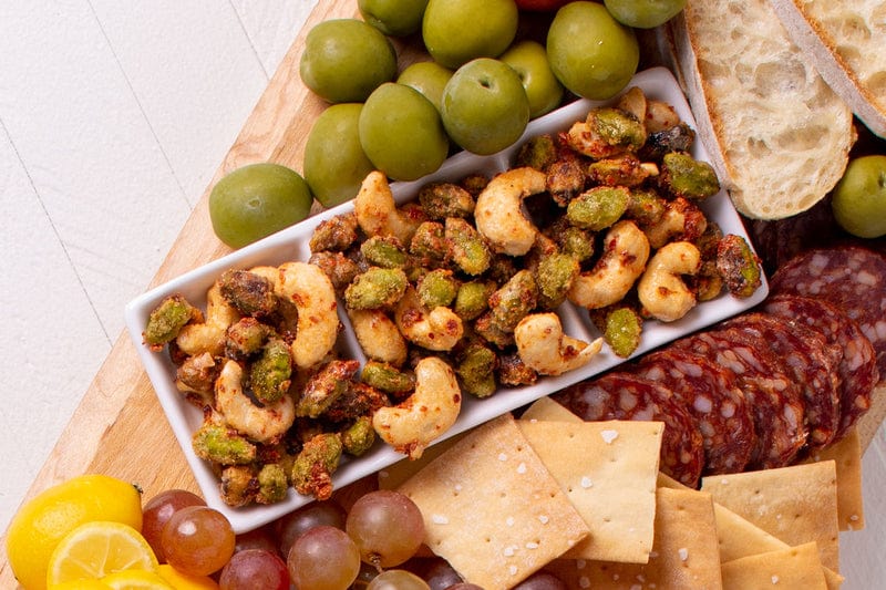 Sweet Chile Cashews and Pistachios